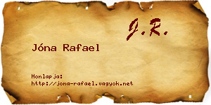 Jóna Rafael névjegykártya